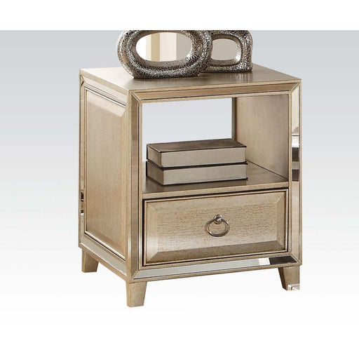 Voeville - End Table - Antique Gold Unique Piece Furniture