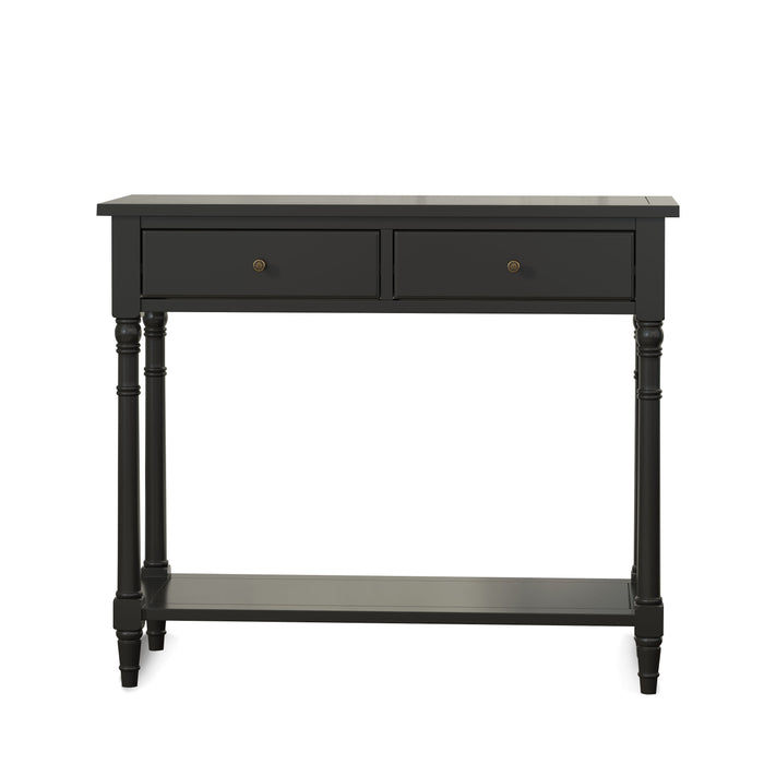 American Solid Wood Sofa Table (Black)
