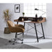 Sange - Desk - Walnut & Black Unique Piece Furniture