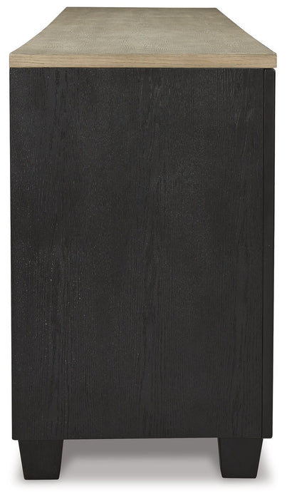 Foyland - Black / Brown - Xl TV Stand W/Fireplace Option Unique Piece Furniture