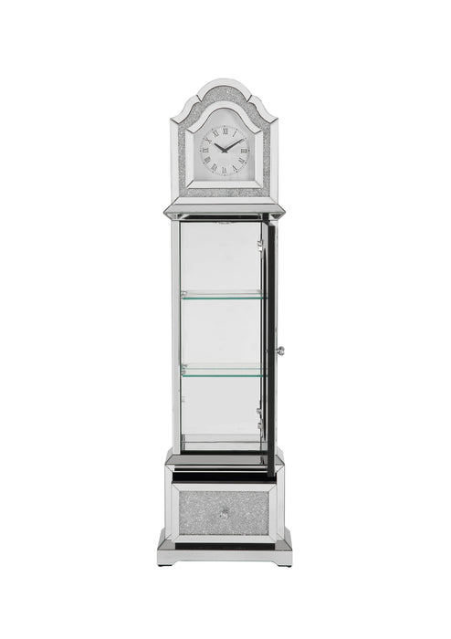 Acme Noralie Grandfather Clock With Led Mirrored & Faux Diamonds