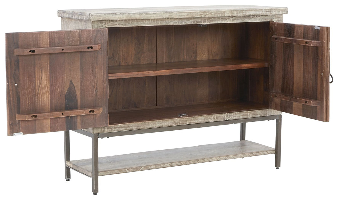 Laddford - Whitewash - Accent Cabinet - 2-shelves Unique Piece Furniture