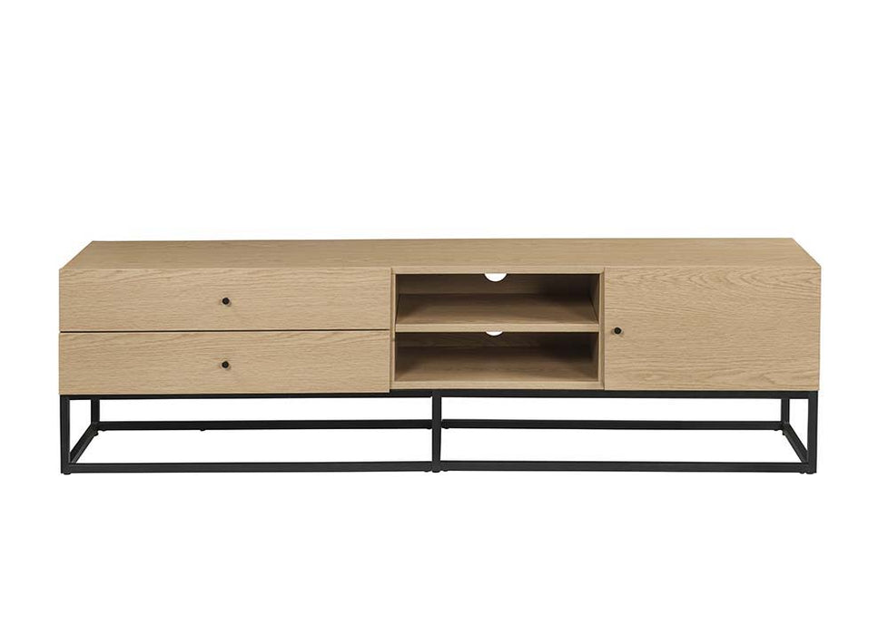 Isha - TV Stand - Oak Finish Unique Piece Furniture
