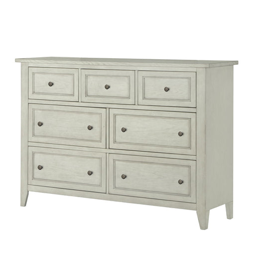 Raelynn - 7 Drawer Dresser - Weathered White Unique Piece Furniture