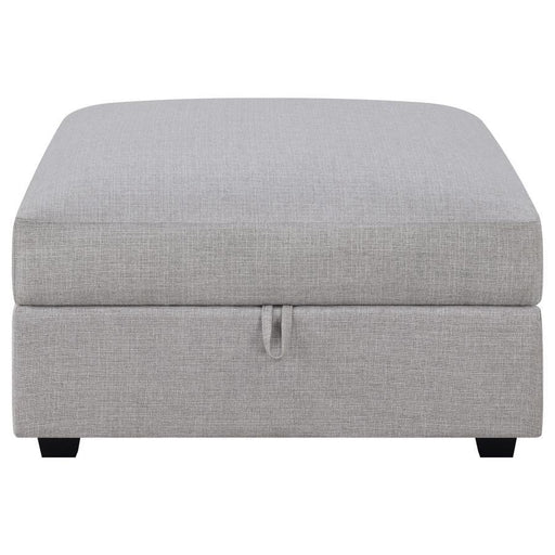 Cambria - Upholstered Square Storage Ottoman - Gray Unique Piece Furniture
