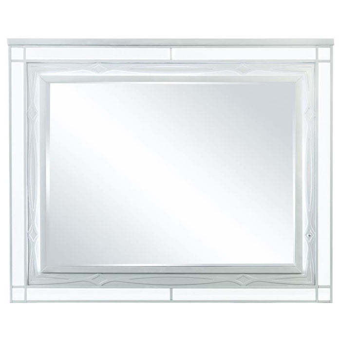 Gunnison - Dresser Mirror With Led Lighting - Silver Metallic Unique Piece Furniture