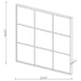 Quetzal - Square Window Pane Wall Mirror - Black Unique Piece Furniture