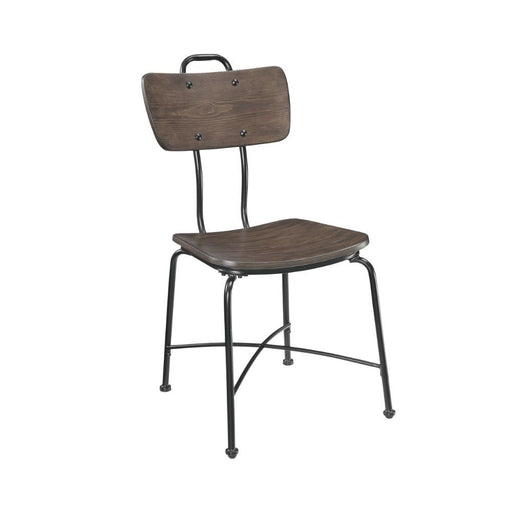 Garron - Side Chair (Set of 2) - Walnut & Black Unique Piece Furniture