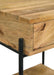 Declan - 1-Drawer Accent Table With Open Shelf - Natural Mango And Black Unique Piece Furniture