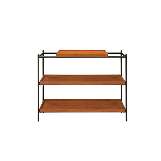 Oaken - Accent Table - Honey Oak & Black Unique Piece Furniture