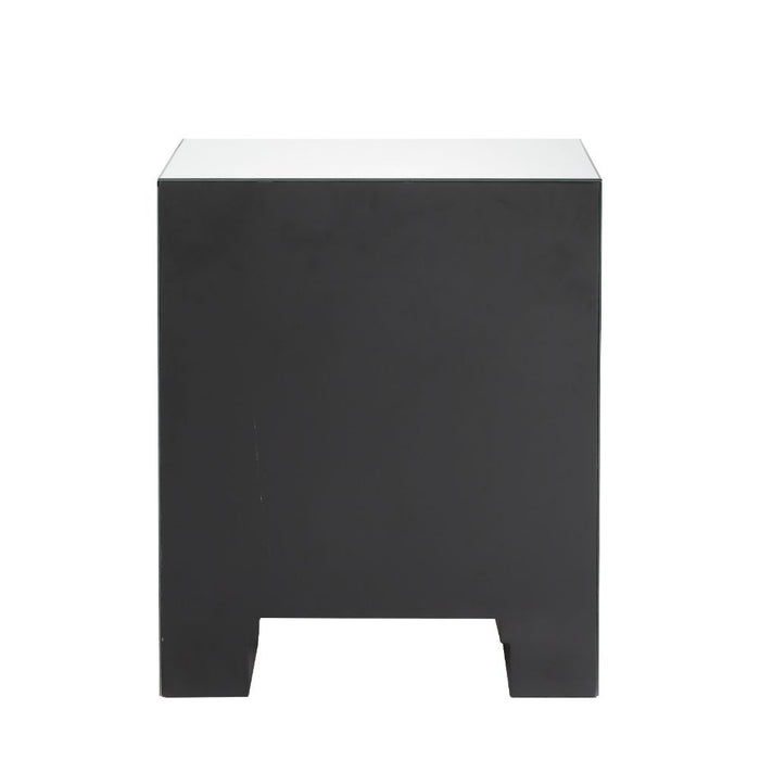 Maisha - Accent Table - Mirrored & Faux Crystals Unique Piece Furniture