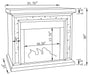 Lorelai - Rectangular Freestanding Fireplace Mirror Unique Piece Furniture
