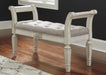 Realyn - Antique White - Accent Bench Unique Piece Furniture
