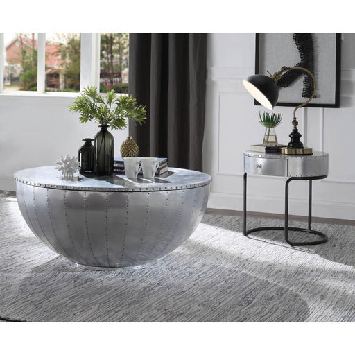 Brancaster - Coffee Table - Aluminum - 17" Unique Piece Furniture