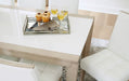 Wendora - Bisque / White - Rectangular Dining Room Table Unique Piece Furniture