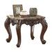 Devayne - End Table - Marble & Dark Walnut Unique Piece Furniture