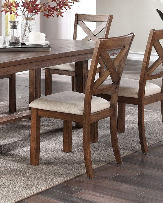 Dining Table 1 Bench And 4 Side Chairs Natural Brown Finish Solid Wood 6 Pieces Dining Table Wooden Contemporary Style Kitchen Dining Room Furniture