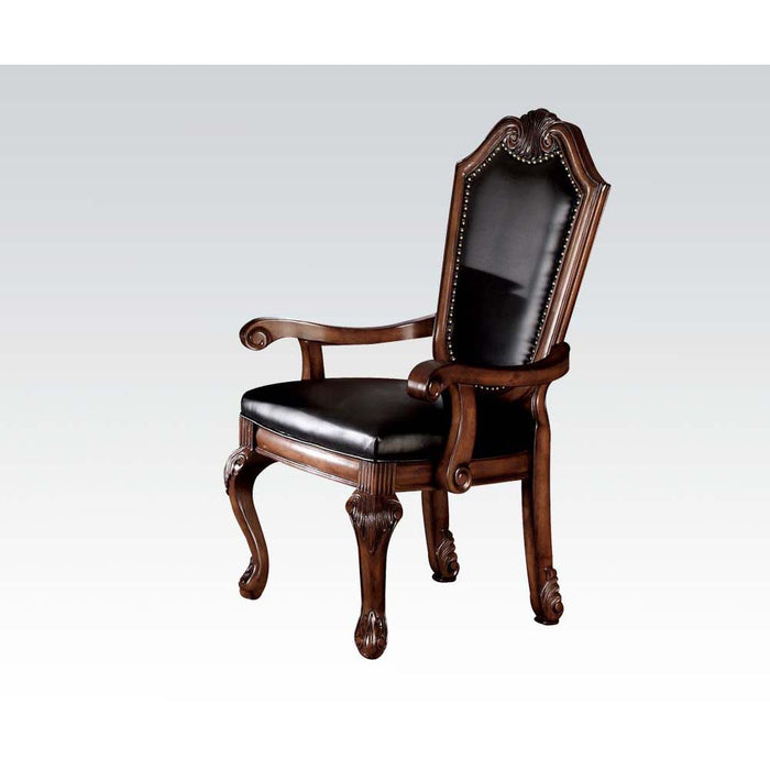 Acme Chateau De Ville Arm Chair (Set of 2) - Black / Cherry