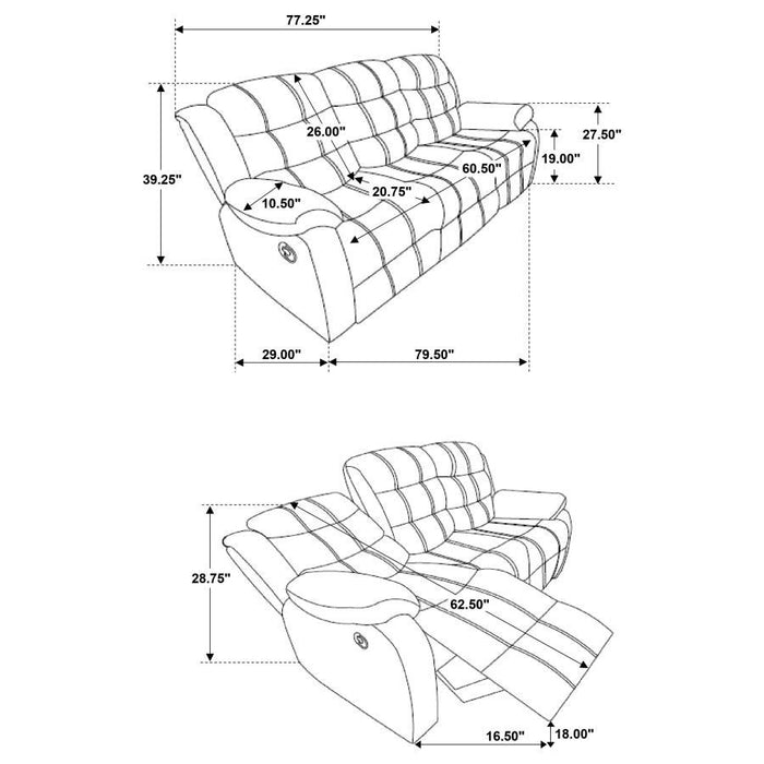 Rodman - Pillow Top Arm Motion Sofa - Olive Brown Unique Piece Furniture