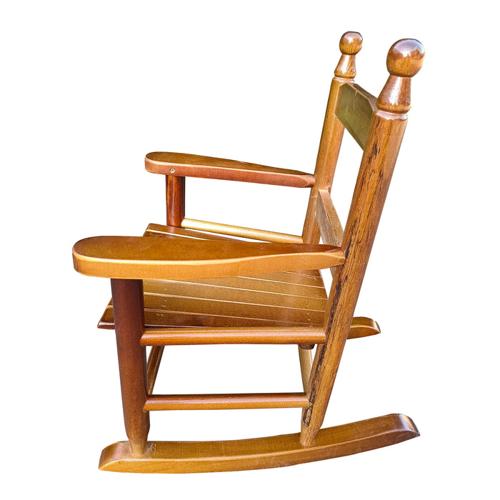 Children's Rocking Oak Chair-Indoor Or Outdoor - Suitable For Kids - Durable