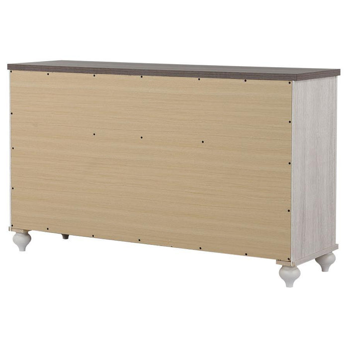 Stillwood - 6-Drawer Dresser - Vintage Linen Unique Piece Furniture