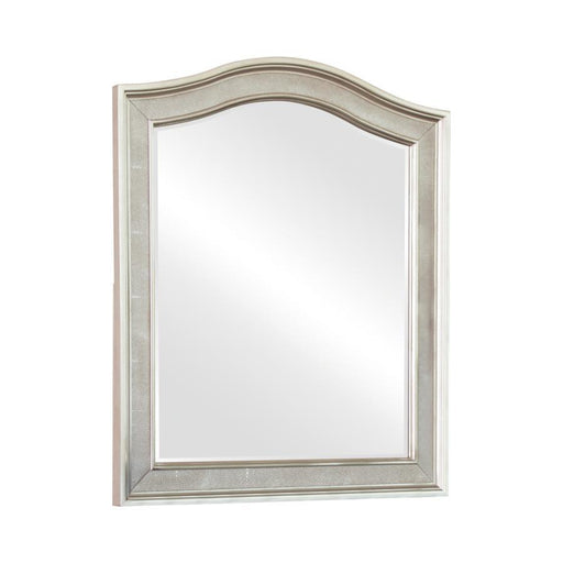 Bling Game - Arched Top Vanity Mirror - Metallic Platinum Unique Piece Furniture
