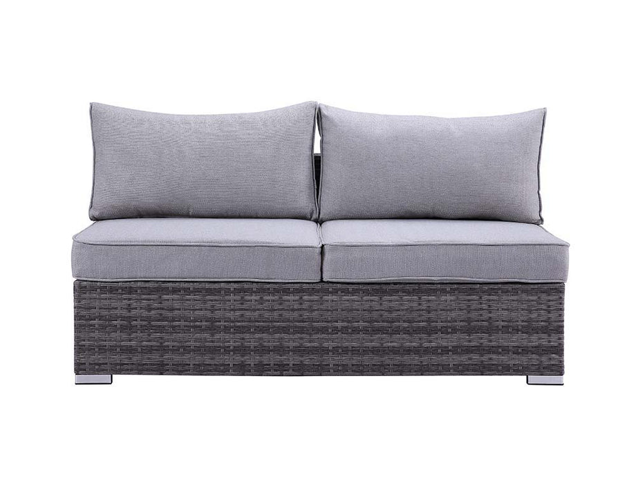 Sheffield - Patio Set - Gray Fabric & Gray Finish Unique Piece Furniture