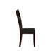 Katrien - Side Chair (Set of 2) - Black PU & Espresso Unique Piece Furniture