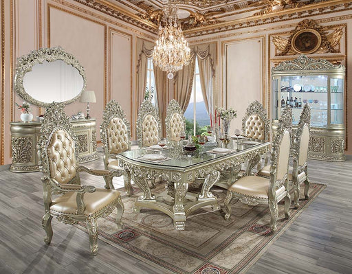 Sorina - Dining Table - Antique Gold Finish Unique Piece Furniture