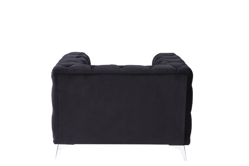 Phifina - Chair - Black Velvet Unique Piece Furniture