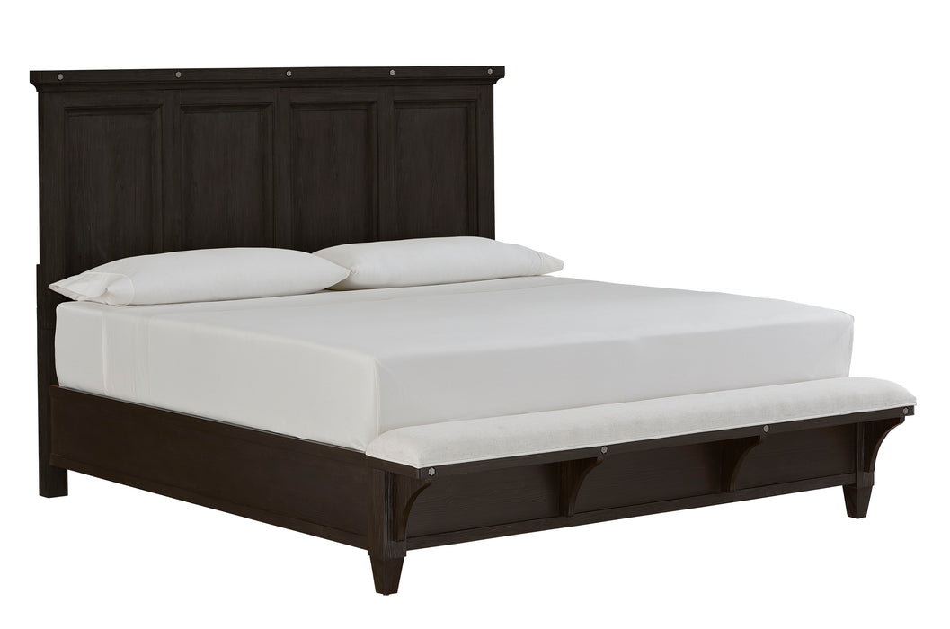 Sierra - Complete Panel Bed With Upholstered Footboard