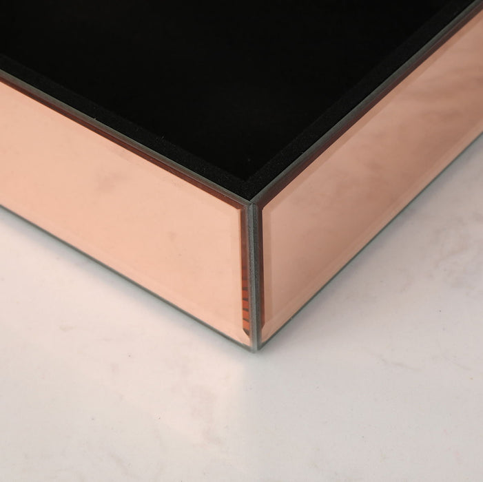 Ambrose Exquisite Jewelry Box In Rose Gold (Dividers And Gift Box Included)