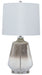 Jaslyn - Pearl Silver Finish - Glass Table Lamp Unique Piece Furniture