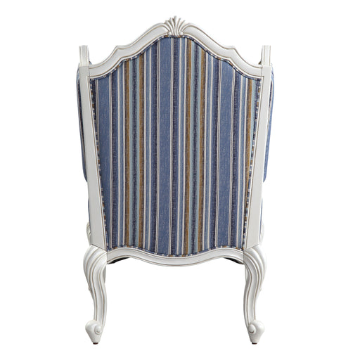 Ciddrenar - Chair - Fabric & White Finish Unique Piece Furniture