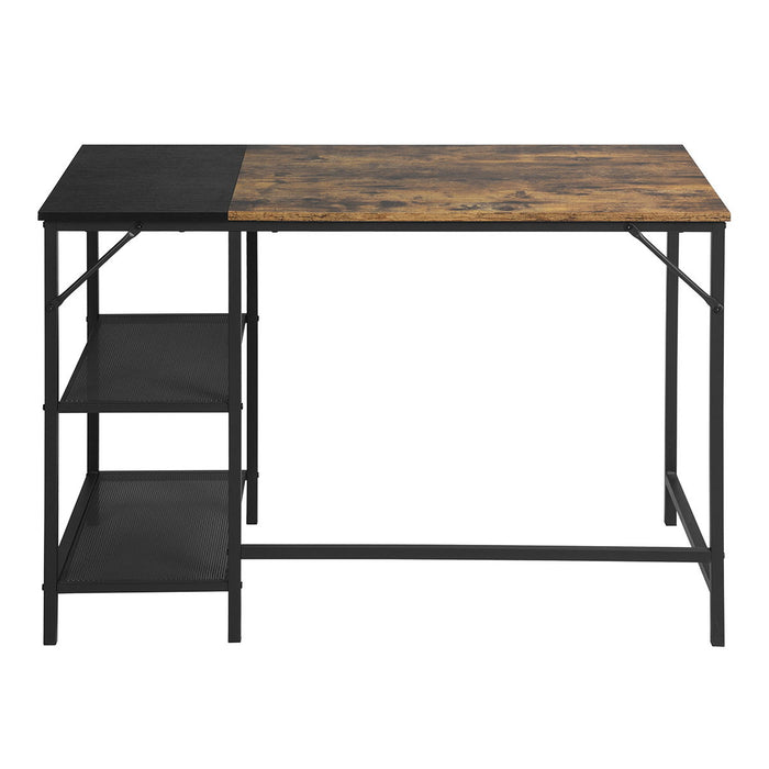 Writing Table With 2 Storage Shelves For Home Office Study Computer Desk