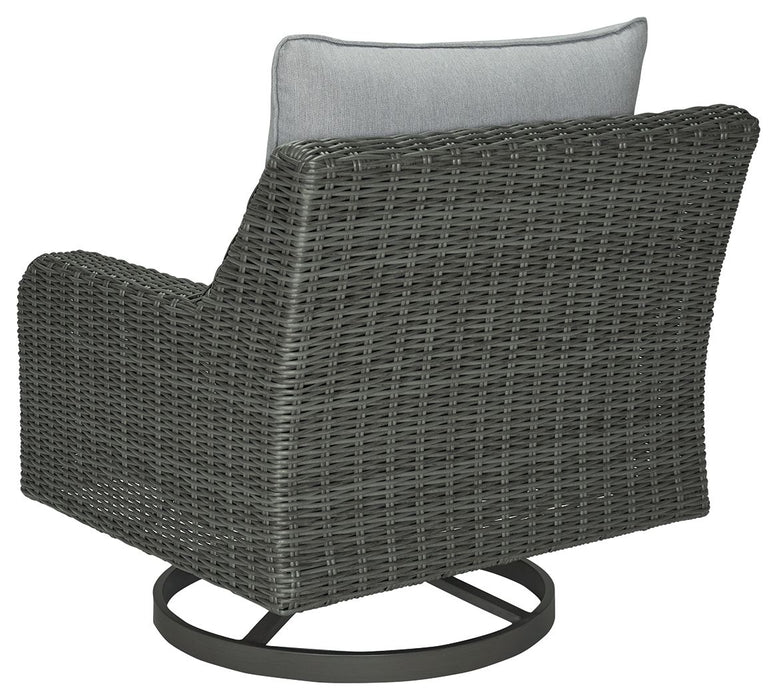 Elite Park - Gray - Swivel Lounge W/ Cushion Unique Piece Furniture