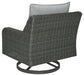 Elite Park - Gray - Swivel Lounge W/ Cushion Unique Piece Furniture