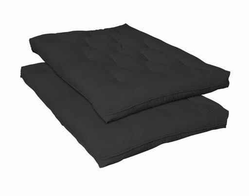 7.5" Deluxe Innerspring Futon Pad - Black Unique Piece Furniture