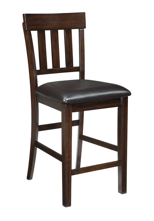 Haddigan - Dark Brown - Upholstered Barstool (Set of 2) Unique Piece Furniture