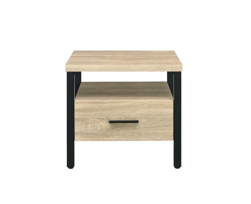 Yawan - Accent Table - Oak & Black Finish Unique Piece Furniture