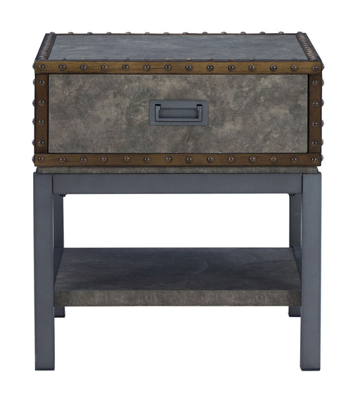 Derrylin - Brown - Rectangular End Table Unique Piece Furniture