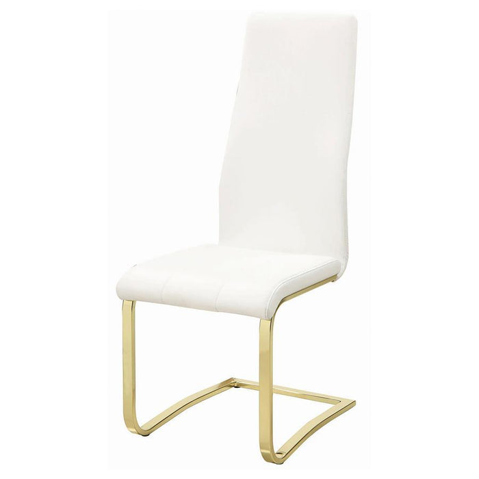Montclair - Side Chairs (Set of 4) - White And Rustic Brass Unique Piece Furniture