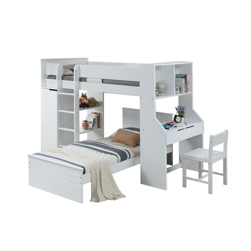 Ragna - Loft Bed - White Unique Piece Furniture