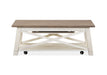 Sedley - Lift Top Storage Cocktail Table (With Casters) - Distressed Chalk White Unique Piece Furniture