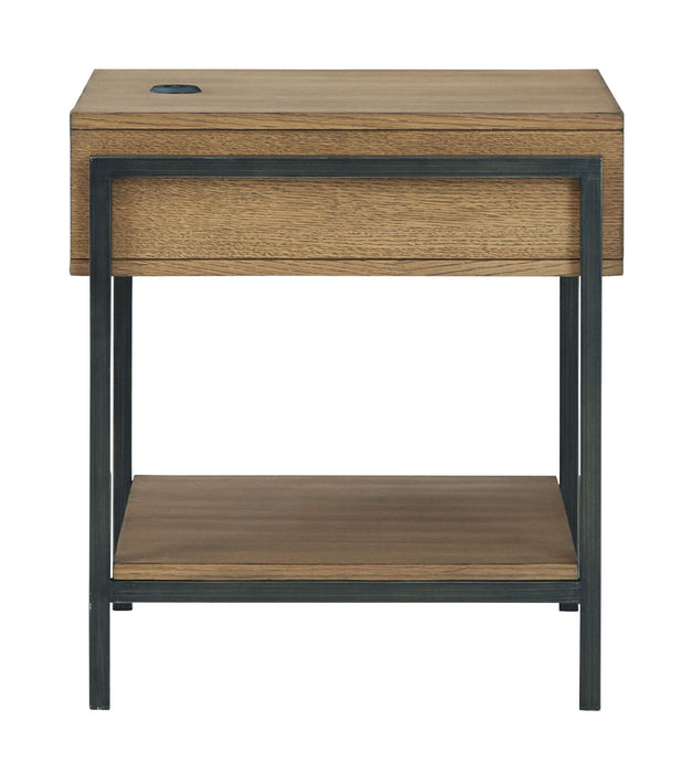 Fridley - Brown / Black - Rectangular End Table Unique Piece Furniture