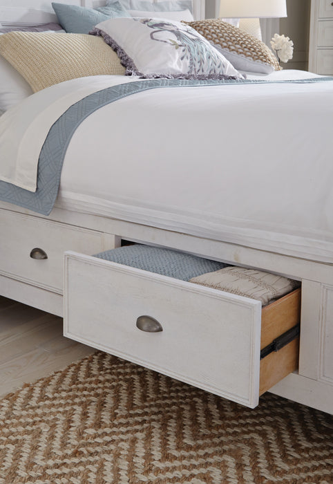 Heron Cove - Complete Panel Bed With Storage Rails