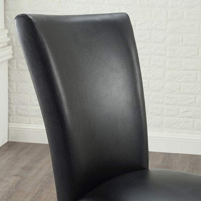 Dining Chair (Black Breathing Leather)