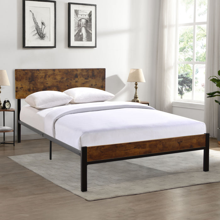 Twin Size Metal Bed Sturdy System Metal Bed Frame, Modern Style And Comfort To Any Bedroom - Black