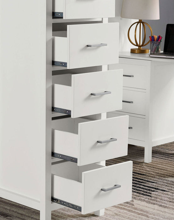 Cassidy - Twin Loft Bed With Drawers - White Unique Piece Furniture