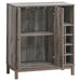 Cheyenne - 2-Door Wine Cabinet With Stemware Rack - Weathered Acacia Unique Piece Furniture